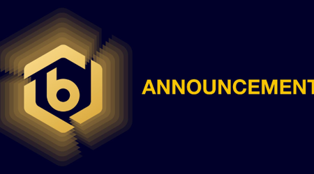 Bitrue logo met tekst 'Announcement' op een donkerblauwe achtergrond.