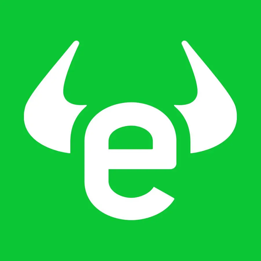 Het logo van eToro